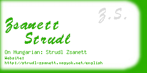 zsanett strudl business card